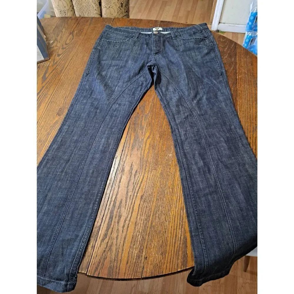 Vintage 40 Waist Antik Denim Streetwear Baggy Denim Blue Jeans Coin Button Fly